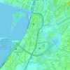 La Huerta topographic map, elevation, terrain