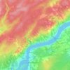 Newcastle topographic map, elevation, terrain
