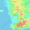 Distrito Mariato topographic map, elevation, terrain