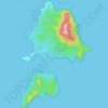 Maria Island topographic map, elevation, terrain