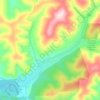Fox topographic map, elevation, terrain