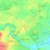 Thorp Arch topographic map, elevation, terrain