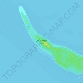Canabungan Island topographic map, elevation, terrain