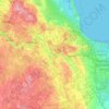 Tukuma novads topographic map, elevation, terrain