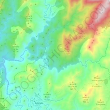 Tayabasan River topographic map, elevation, terrain