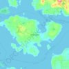 Shaw Island topographic map, elevation, terrain