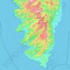 South Corsica topographic map, elevation, terrain