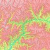 Upper Kohistan District topographic map, elevation, terrain
