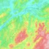 Sussex Parish topographic map, elevation, terrain