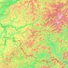 Arrondissement du Palatinat-Sud-Ouest topographic map, elevation, terrain