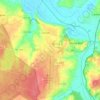 Monte Real e Carvide topographic map, elevation, terrain