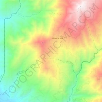 Régulo de Mora topographic map, elevation, terrain