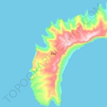 Eiao topographic map, elevation, terrain