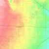 Hockley County topographic map, elevation, terrain