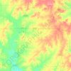 Allen County topographic map, elevation, terrain