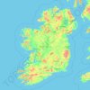 Ireland topographic map, elevation, terrain