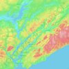Kings County topographic map, elevation, terrain