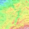 Rhin topographic map, elevation, terrain