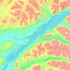 Lake Clark topographic map, elevation, terrain