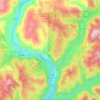 Area A (Pend Oreille/Bear Creek) topographic map, elevation, terrain