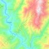 Cepitá topographic map, elevation, terrain