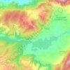Bin El Ouidane topographic map, elevation, terrain