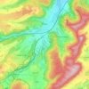 Plaue topographic map, elevation, terrain