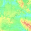 Kandis topographic map, elevation, terrain