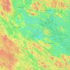 Haukivesi topographic map, elevation, terrain