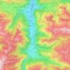 Louvie-Soubiron topographic map, elevation, terrain