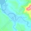 Odiongan River topographic map, elevation, terrain