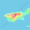 Madre de Dios Island topographic map, elevation, terrain