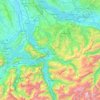 Alpes de Schwyz topographic map, elevation, terrain