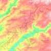 Nelas topographic map, elevation, terrain