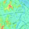 Yangcheon-gu topographic map, elevation, terrain