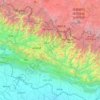 Bagmati Province topographic map, elevation, terrain