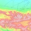 Панфиловский район topographic map, elevation, terrain