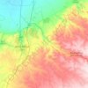 caïdat de Mzamza topographic map, elevation, terrain