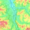Tschechisch Teschen topographic map, elevation, terrain