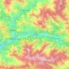 Rudraprayag topographic map, elevation, terrain