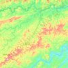 Rio das Flores topographic map, elevation, terrain