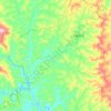Gororós topographic map, elevation, terrain