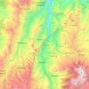 Occidente topographic map, elevation, terrain