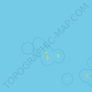 Ilhas de Sotavento topographic map, elevation, terrain