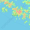 Isla Londonderry topographic map, elevation, terrain