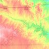 Ellsworth County topographic map, elevation, terrain