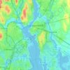 East Providence topographic map, elevation, terrain