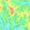 Yssandon topographic map, elevation, terrain