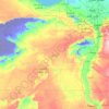 Giza topographic map, elevation, terrain