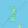 Danjugan Island topographic map, elevation, terrain